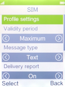 Select Profile settings.