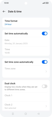 Press the Home key to return to the home screen.