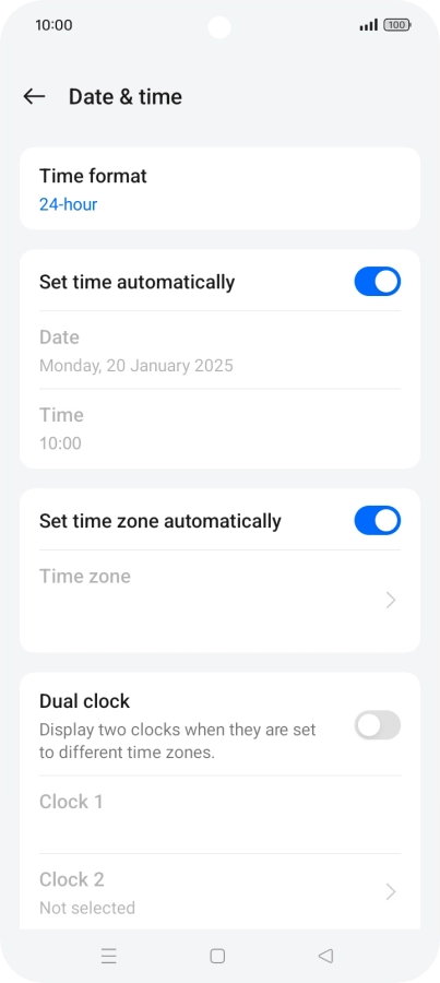Press the Home key to return to the home screen.