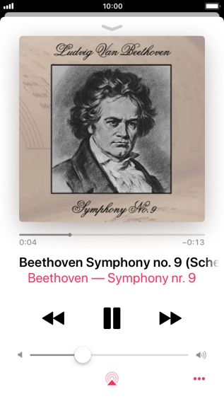 Press arrow right to go to the next audio file.