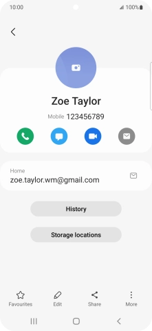 Press the call icon.