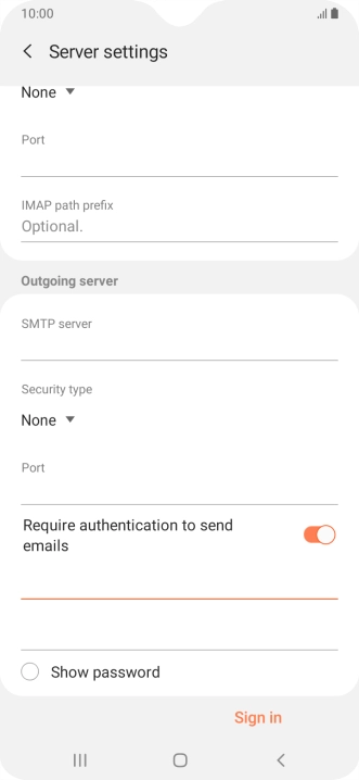 Press the second field below 