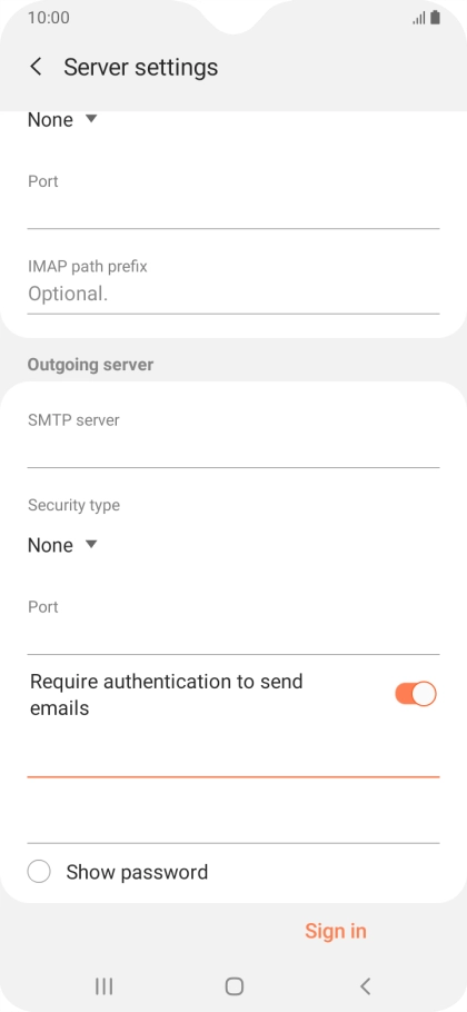 Press the second field below 
