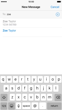 Press the required contact.