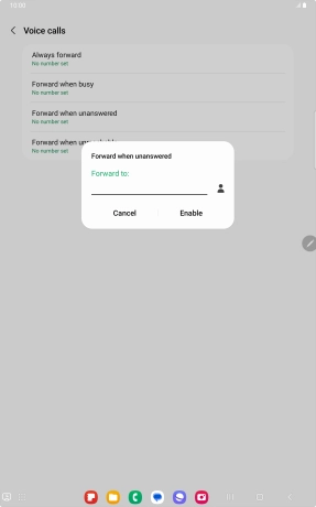 Key in +61414121121 and press Enable.