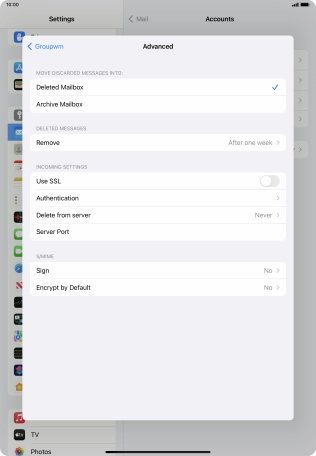 Press Authentication.