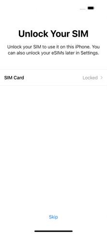 Press SIM Card.