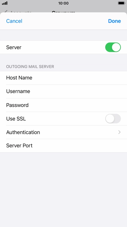 Press Authentication.