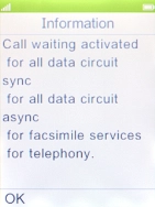 Press the Navigation key. Press the Navigation key.