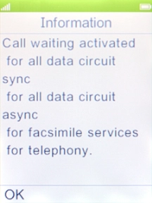 Press the Navigation key. Press the Navigation key.