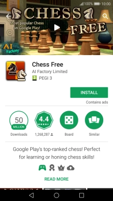 Press INSTALL and follow the instructions on the screen to install the app.