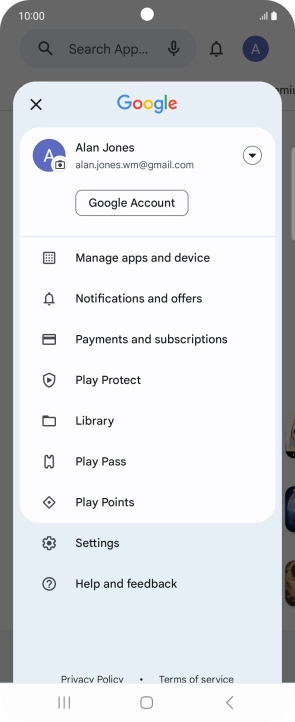 Press Manage apps and device.