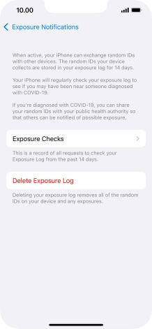 Press Delete Exposure Log.