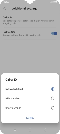 Press Show number to turn on caller identification. Press Show number to turn on caller identification.