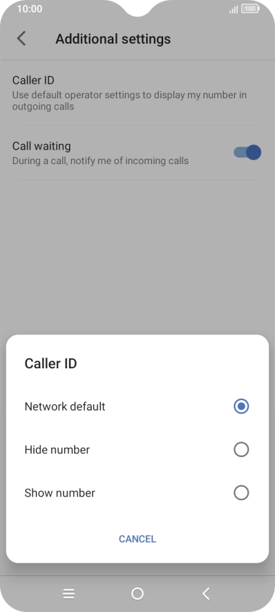 Press Show number to turn on caller identification. Press Show number to turn on caller identification.