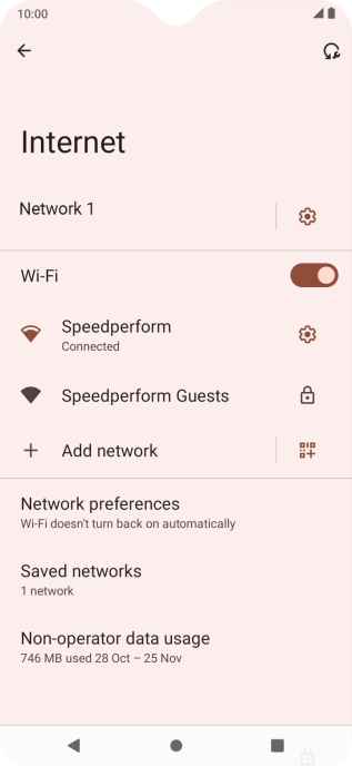 Press the Home key to return to the home screen.