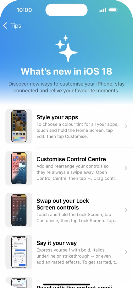 Slide your finger upwards starting from the bottom of the screen to return to the home screen.