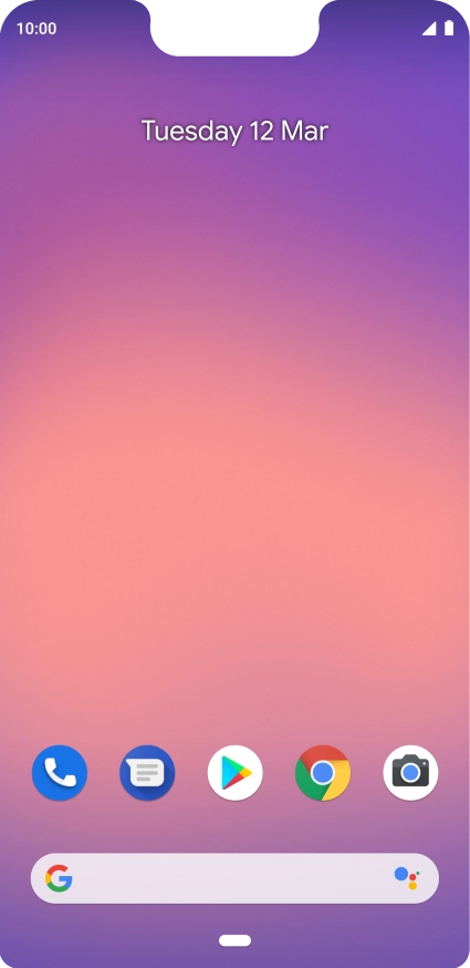 Slide two fingers downwards starting from the top of the screen.