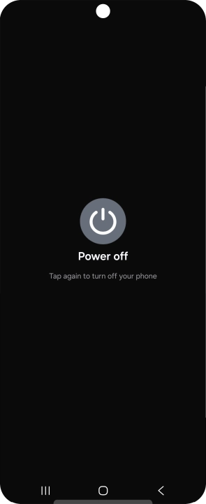 Press Power off. Press Power off.
