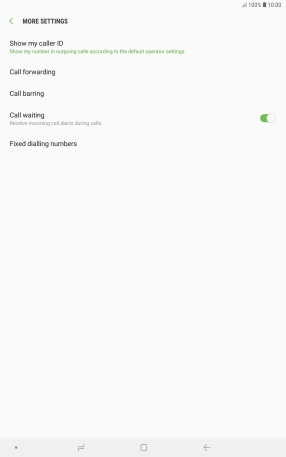 Press Call forwarding.