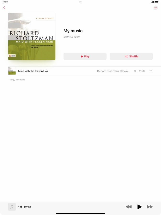 Go to the required category or playlist and press the required audio file. Go to the required category or playlist and press the required audio file.