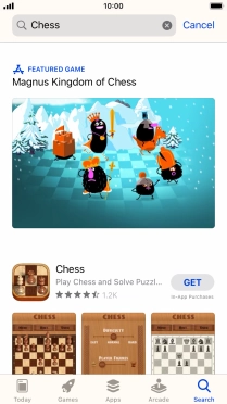 Press the required app.