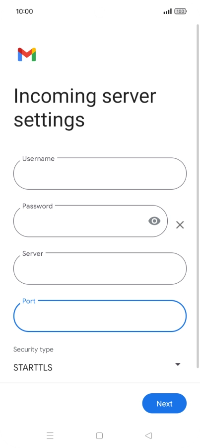 Press the drop down list below 
