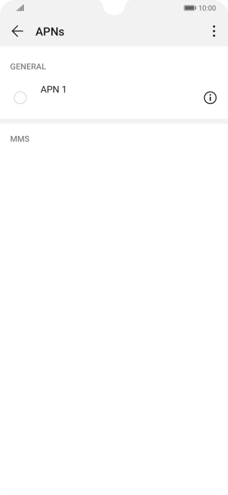 Press the menu icon.