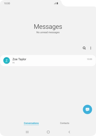 Press the new message icon.