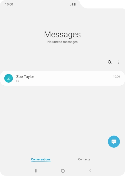Press the new message icon.