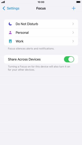 Press Do Not Disturb.