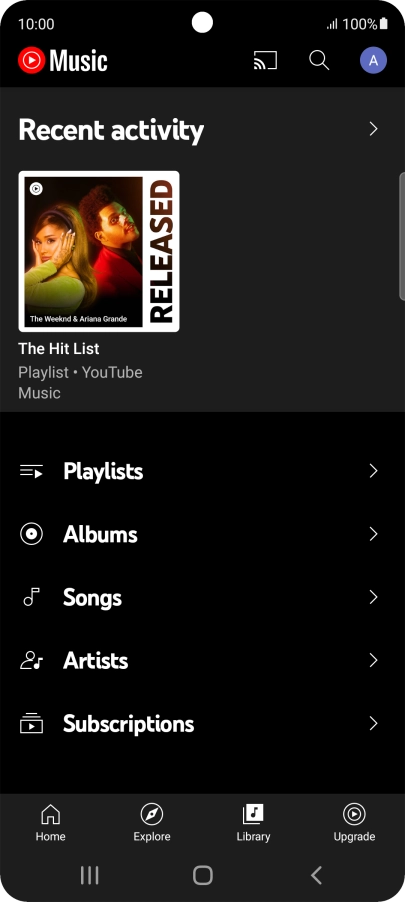 Press the required category and go to the required audio file.