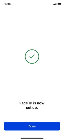 Press Done. If you haven't previously selected a phone lock code, key in a code of your own choice twice.