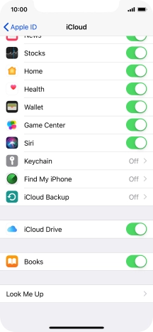 Press iCloud Backup.