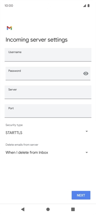 Press the field below 