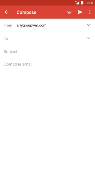 Press To and key in the first letters of the recipient's name.