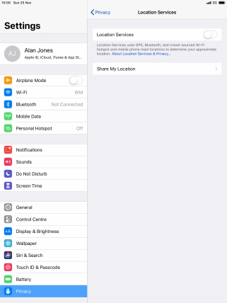 Press the indicator next to Press the indicator next to
