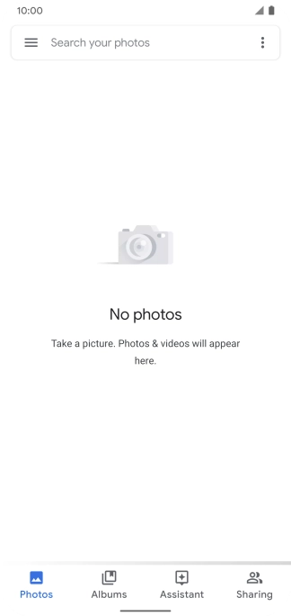 Press Albums and go to the required folder.