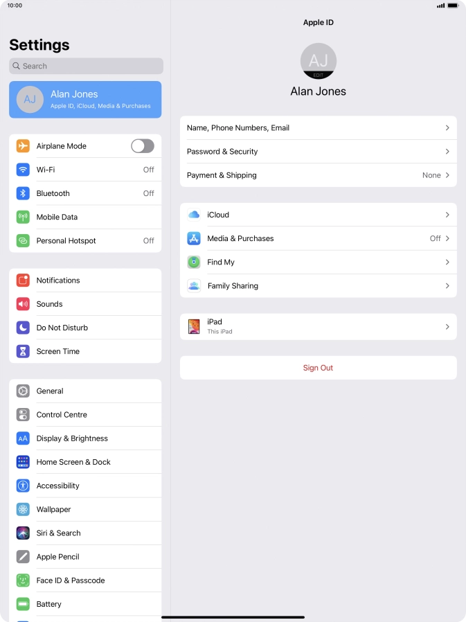 Slide your finger upwards starting from the bottom of the screen to return to the home screen.