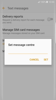 Key in +61415011501 and press SET.