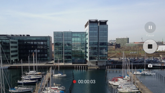 Press the stop icon to stop recording.