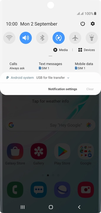 Press Android system.