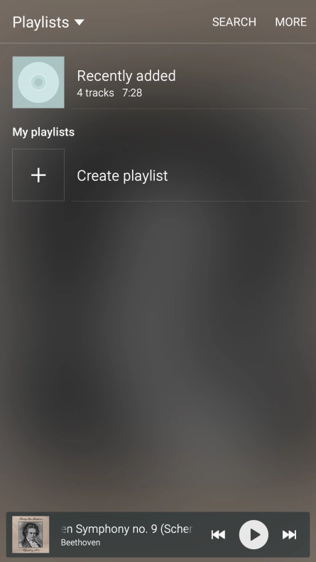 Press Create playlist.