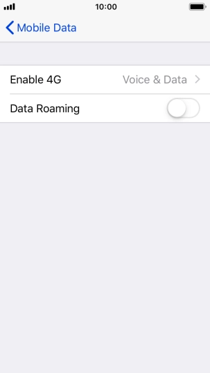 Press Enable 4G.