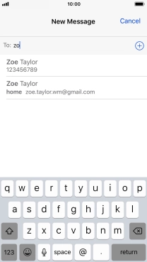 Press the required contact.