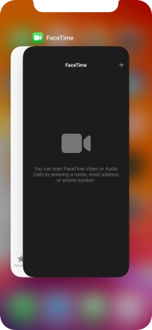 Slide upwards on the required application to end it.