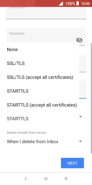 Press None to turn off the function.
