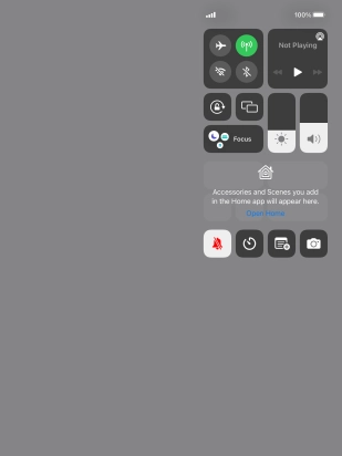 Press the sound mode icon to turn silent mode on or off.