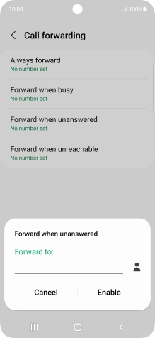 Key in +61414121121 and press Enable.
