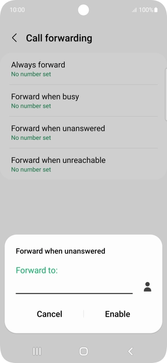 Key in +61414121121 and press Enable.